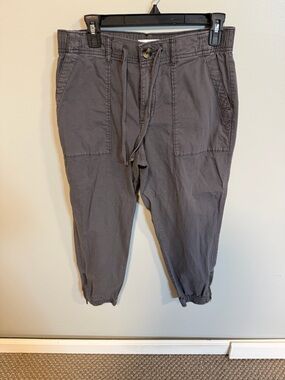 Sonoma Gray Jogger | Size PM (Petite Medium) | Elastic Waist | Zipper Ankle